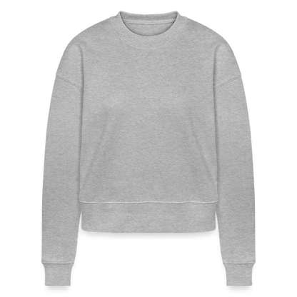 Cropped Frauen Bio-Sweatshirt - Grau meliert