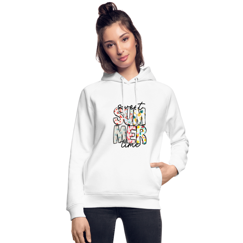 Frauen Hoodie - sweet summer time - Weiß