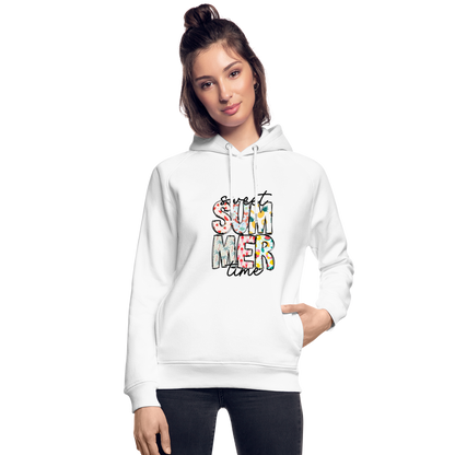 Frauen Hoodie - sweet summer time - Weiß