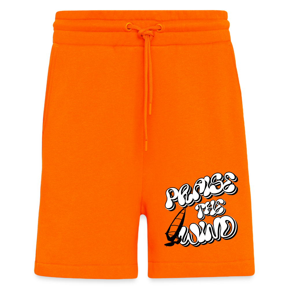 Organic Relaxed Shorts -praise the wind- - SUNSET ORANGE