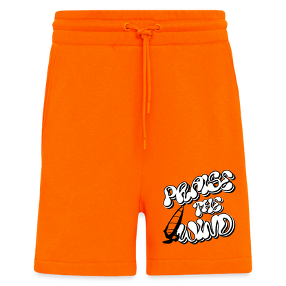 Organic Relaxed Shorts -praise the wind- - SUNSET ORANGE