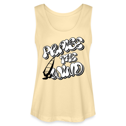 Frauen Bio Tank Top  -praise the wind- - Creme