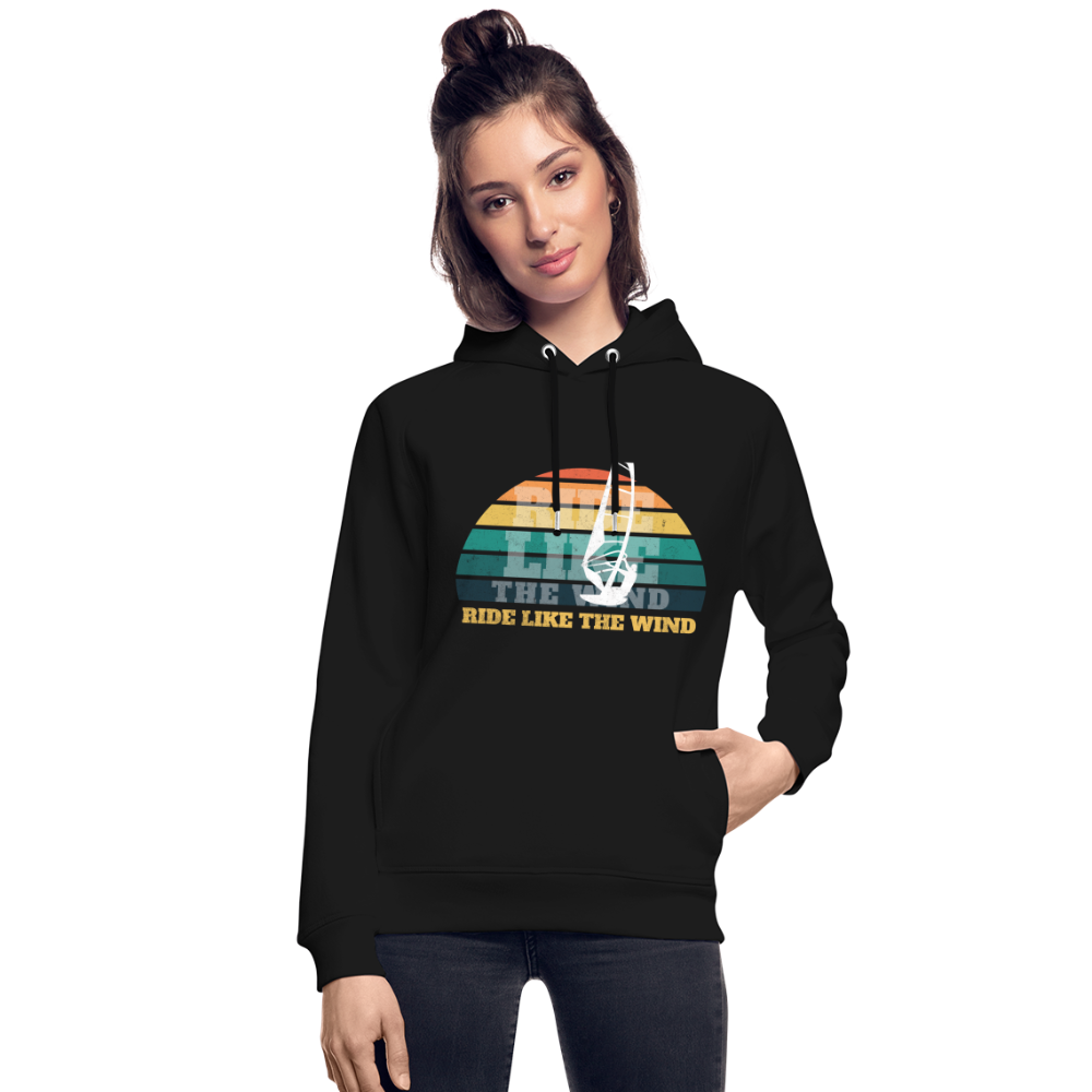 Unisex Bio-Hoodie -ride like the wind- - Schwarz