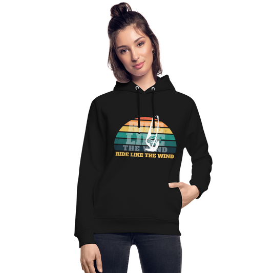 Unisex Bio-Hoodie -ride like the wind- - Schwarz