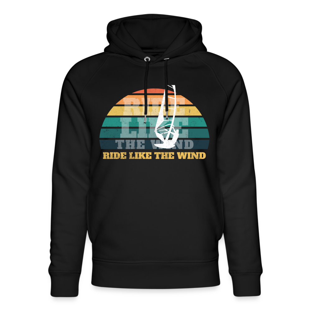 Unisex Bio-Hoodie -ride like the wind- - Schwarz