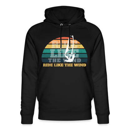 Unisex Bio-Hoodie -ride like the wind- - Schwarz