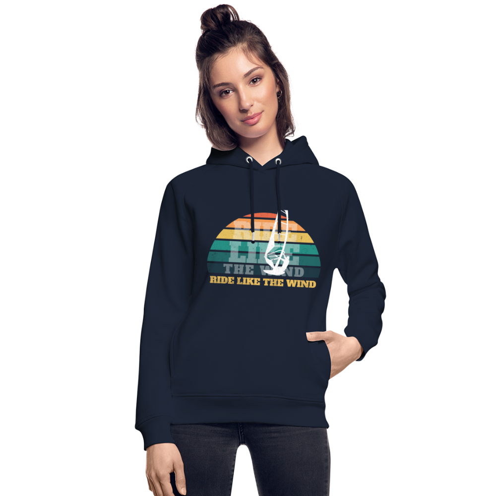 Unisex Bio-Hoodie -ride like the wind- - Navy