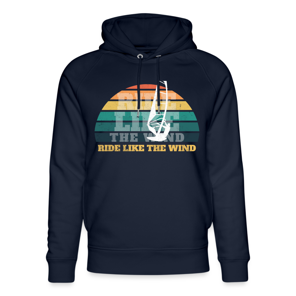 Unisex Bio-Hoodie -ride like the wind- - Navy