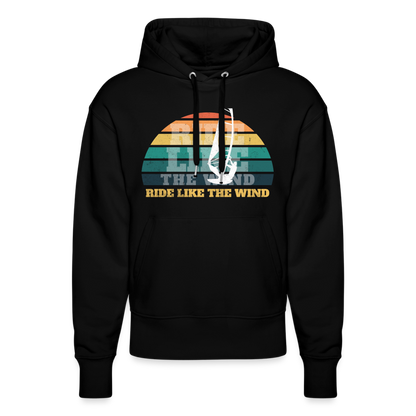 Unisex Relaxed Fit Hoodie -ride like the wind- - Schwarz