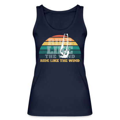 Frauen Tank Top -ride like the wind- - Navy