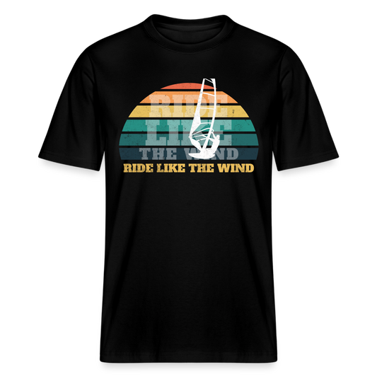 Relaxed Fit Unisex Bio-T-Shirt -ride like the wind- - Schwarz