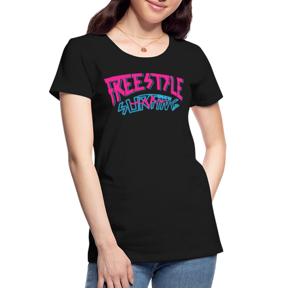 Frauen Premium Bio T-Shirt - Schwarz