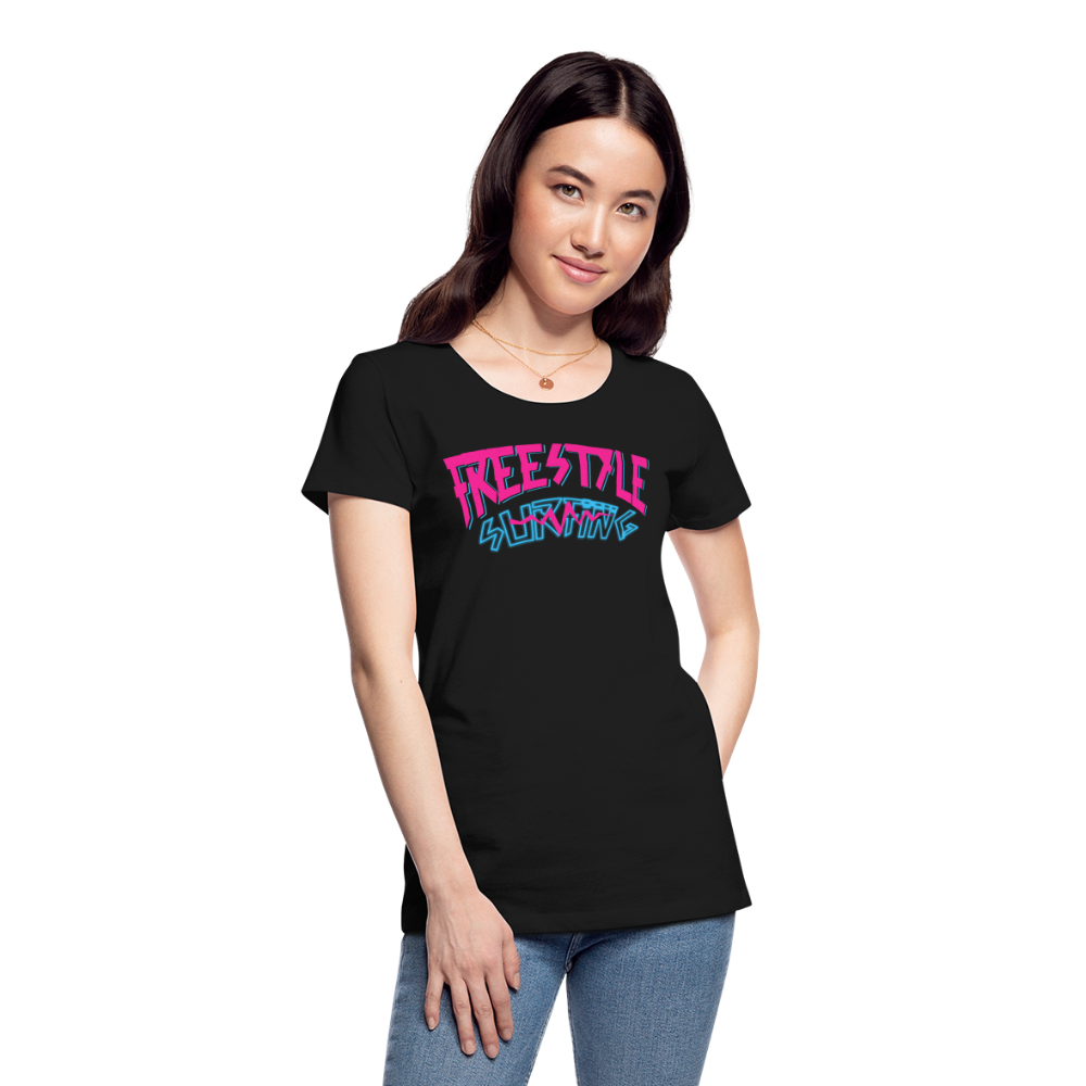 Frauen Premium Bio T-Shirt - Schwarz