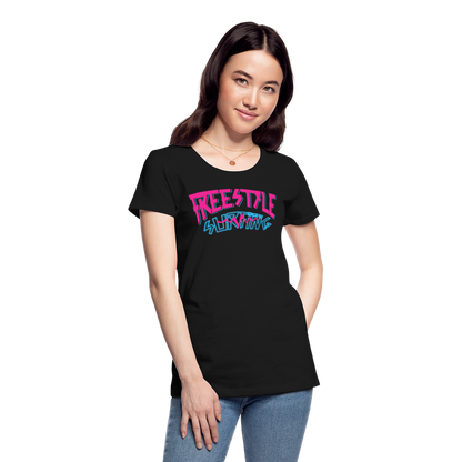 Frauen Premium Bio T-Shirt - Schwarz