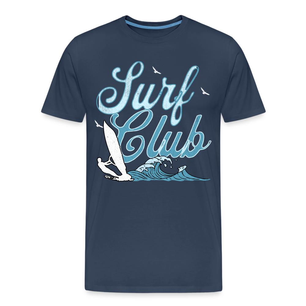 Männer Premium Bio T-Shirt -surf club- - Navy