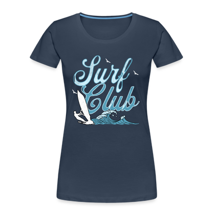 Frauen Premium T-Shirt -surf club- - Navy