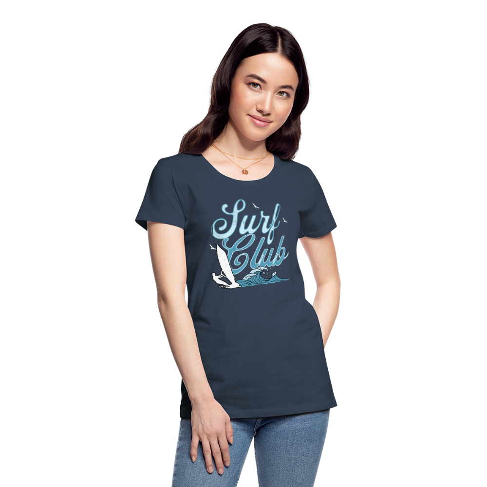 Frauen Premium T-Shirt -surf club- - Navy