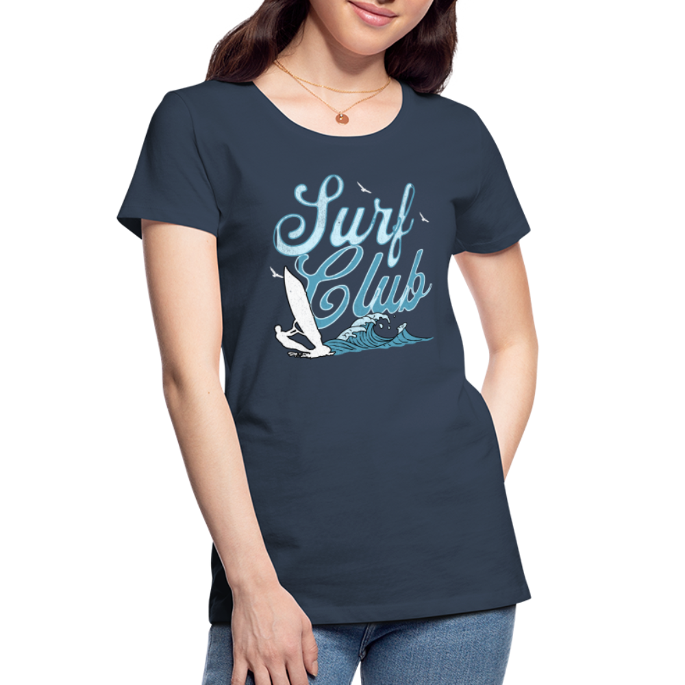 Frauen Premium T-Shirt -surf club- - Navy