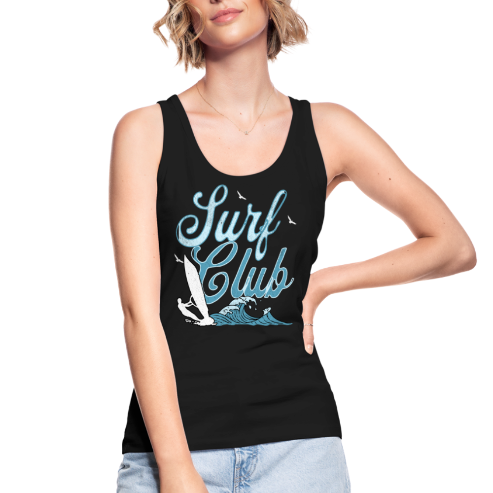 Frauen Bio Tank Top -surf club- - Schwarz