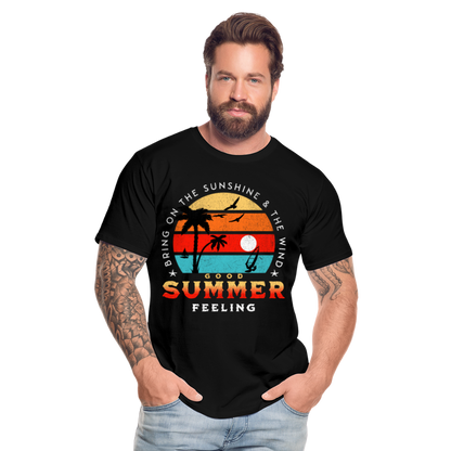 Männer Premium Bio T-Shirt -bring on the sunshine- - Schwarz