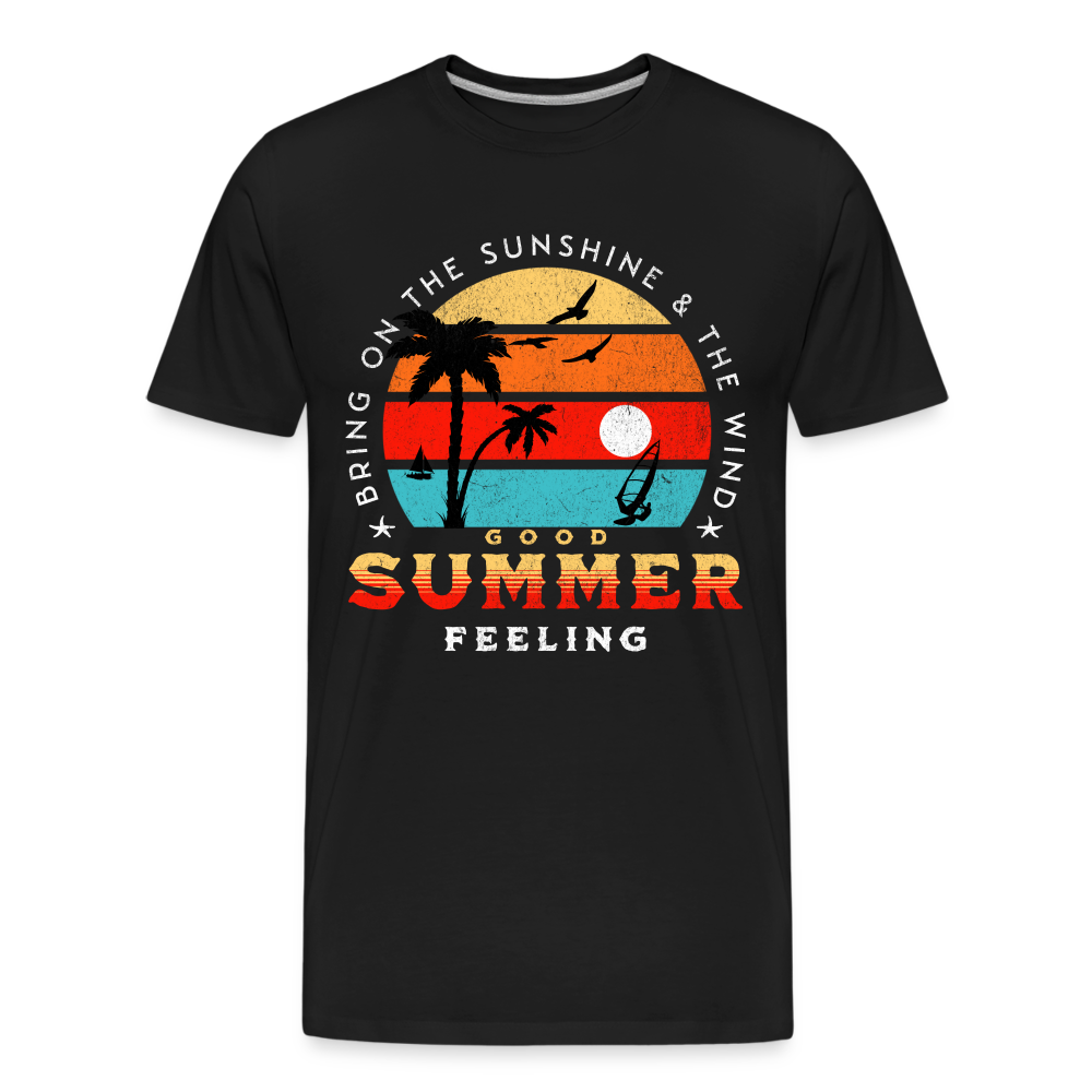 Männer Premium Bio T-Shirt -bring on the sunshine- - Schwarz