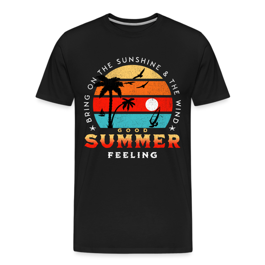 Männer Premium Bio T-Shirt -bring on the sunshine- - Schwarz