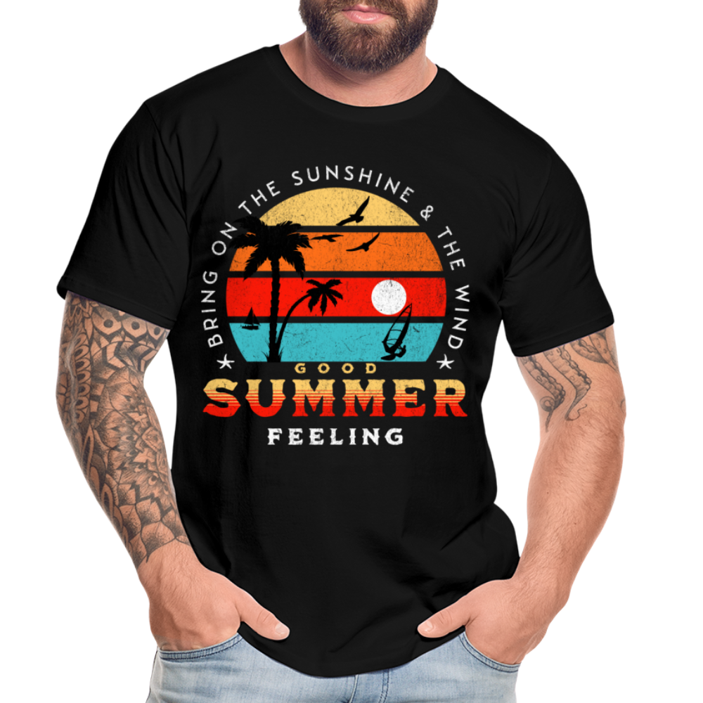 Männer Premium Bio T-Shirt -bring on the sunshine- - Schwarz