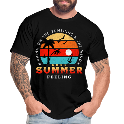 Männer Premium Bio T-Shirt -bring on the sunshine- - Schwarz