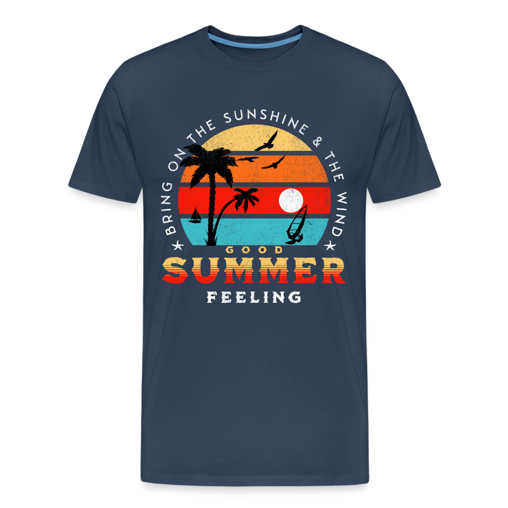 Männer Premium Bio T-Shirt -bring on the sunshine- - Navy