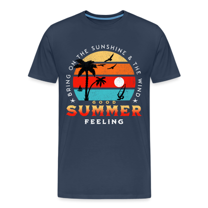 Männer Premium Bio T-Shirt -bring on the sunshine- - Navy