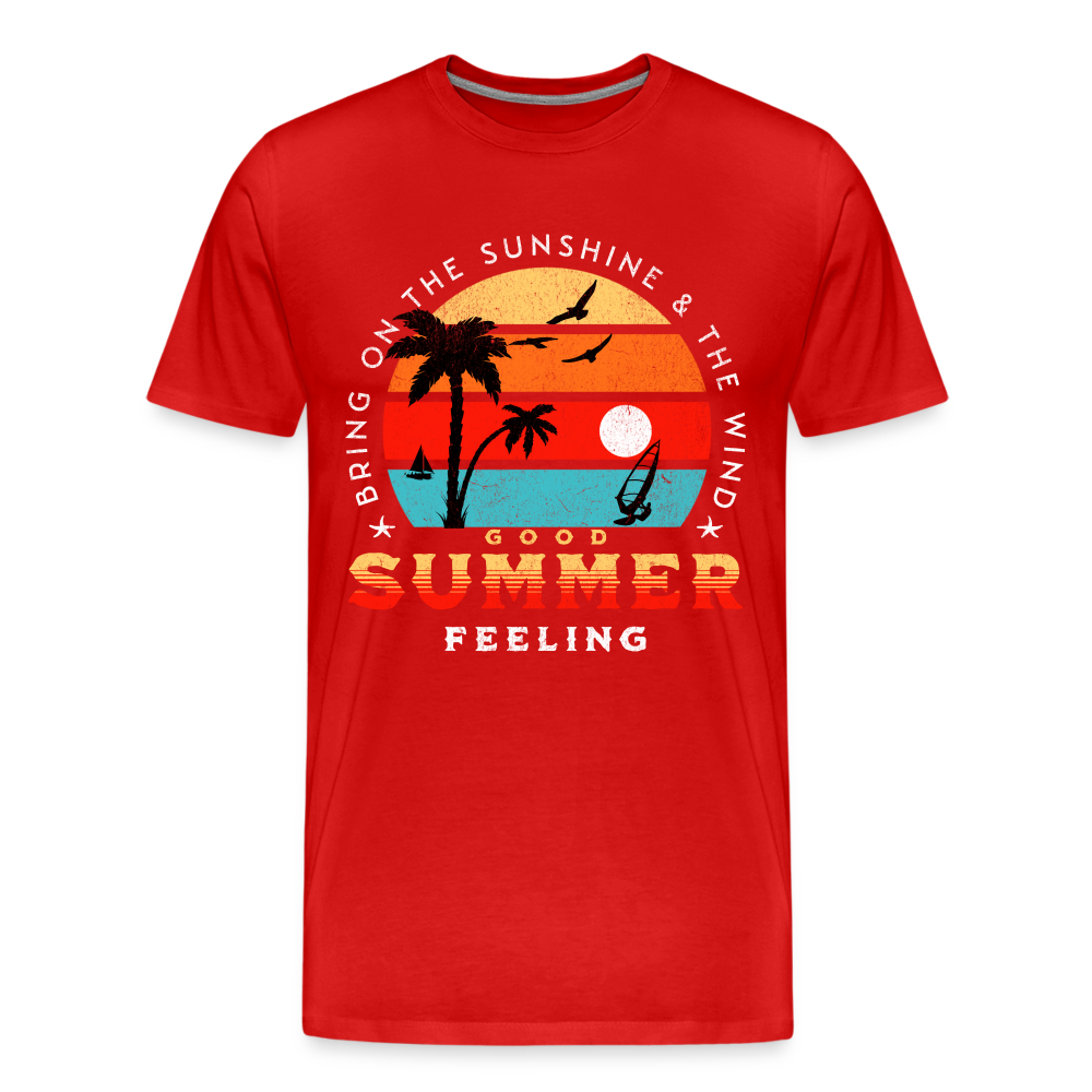 Männer Premium Bio T-Shirt -bring on the sunshine- - Rot