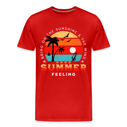 Männer Premium Bio T-Shirt -bring on the sunshine- - Rot