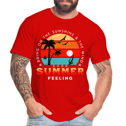 Männer Premium Bio T-Shirt -bring on the sunshine- - Rot