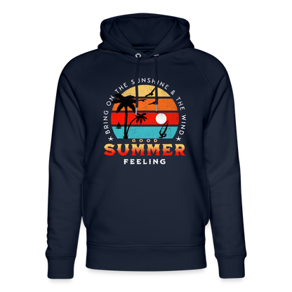 Unisex Bio-Hoodie -Bring on the sunshine- - Navy