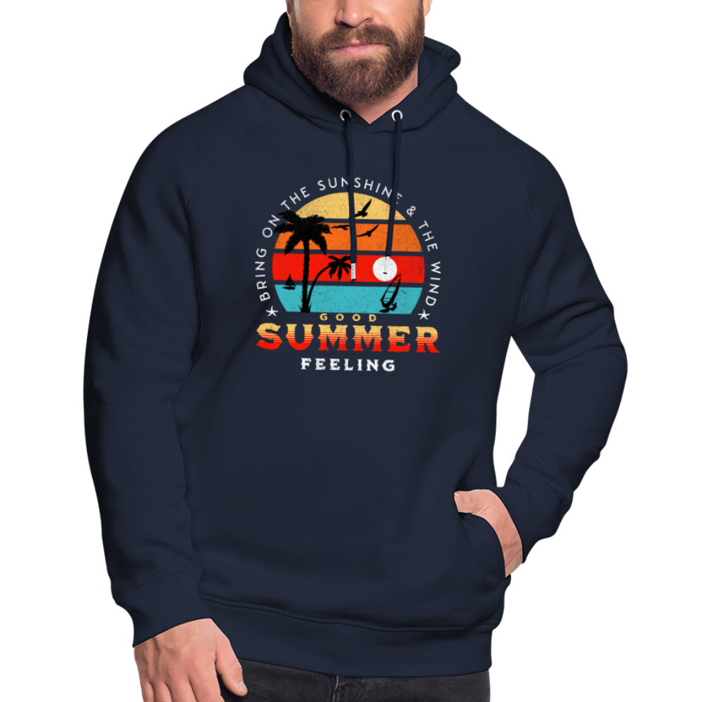 Unisex Bio-Hoodie -Bring on the sunshine- - Navy