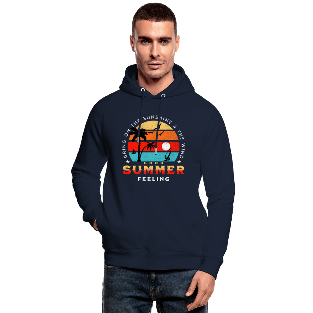 Unisex Bio-Hoodie -Bring on the sunshine- - Navy