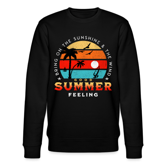 Männer Bio-Sweatshirt -Bring on the sunshine- - Schwarz