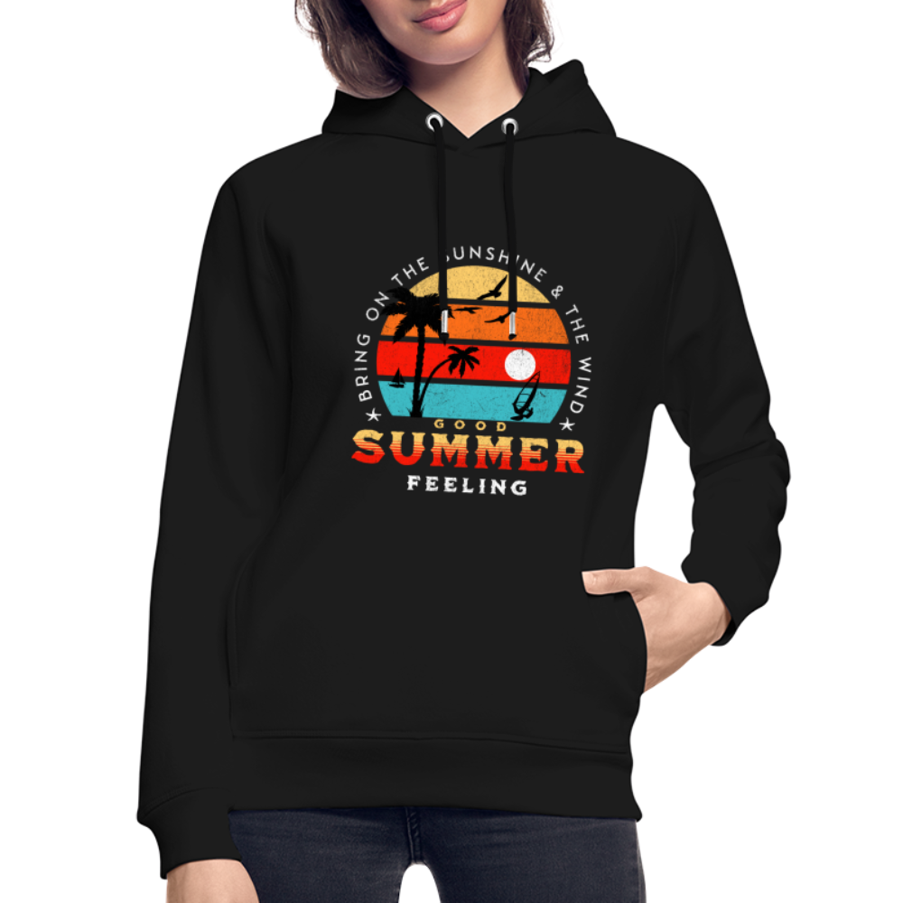 Unisex Bio-Hoodie -bring on the sunshine- - Schwarz