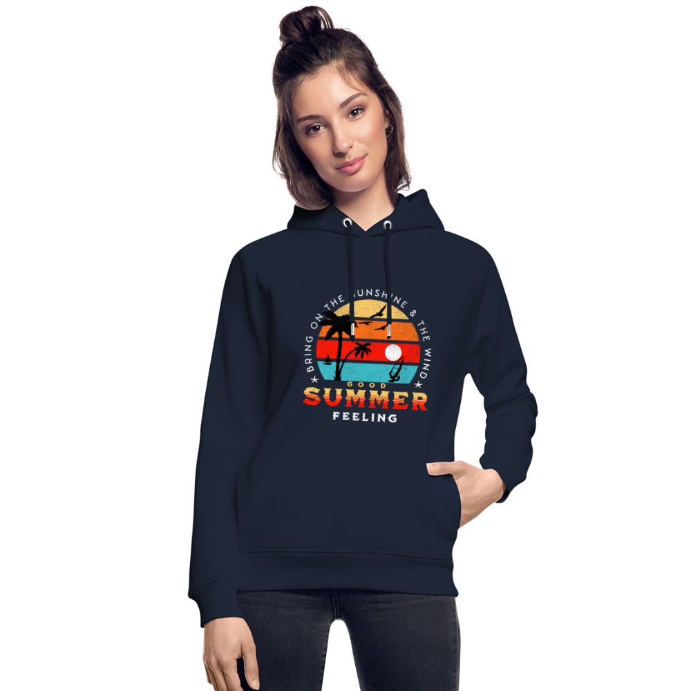 Unisex Bio-Hoodie -bring on the sunshine- - Navy