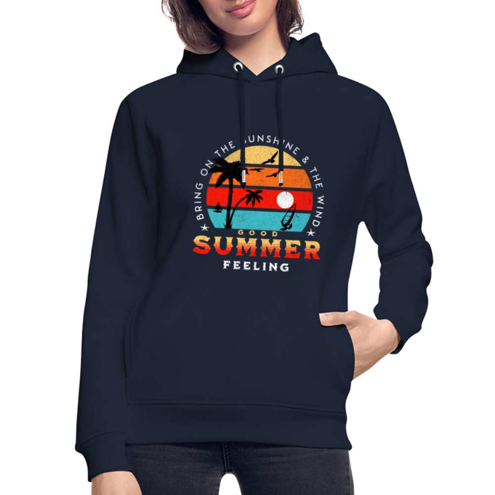 Unisex Bio-Hoodie -bring on the sunshine- - Navy