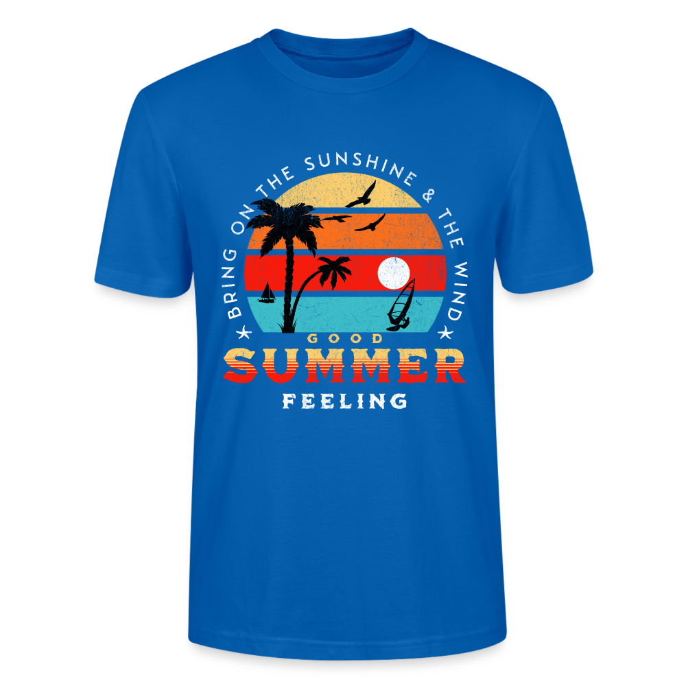 Unisex T-Shirt -bring on the sunshine- - Pfauenblau