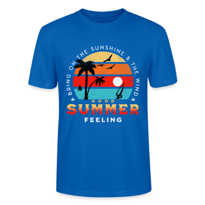 Unisex T-Shirt -bring on the sunshine- - Pfauenblau