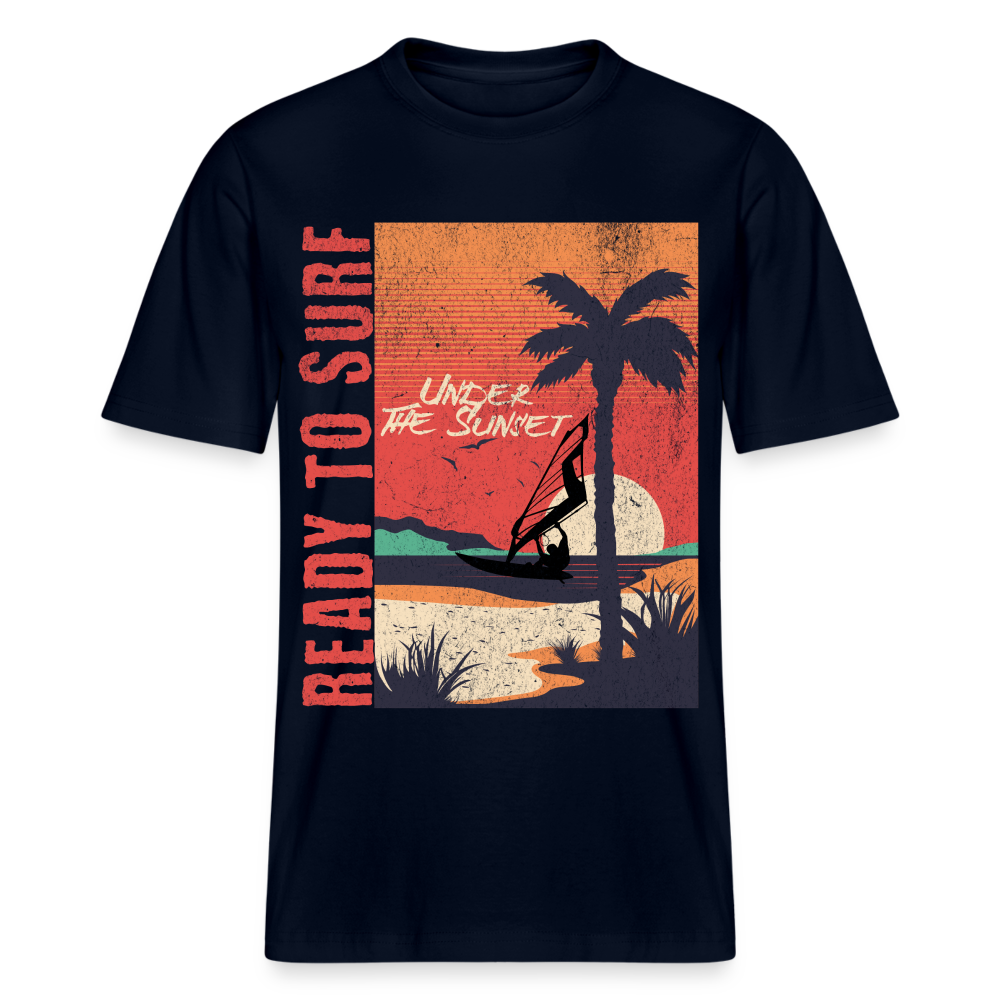 Relaxed Fit Unisex Bio-T-Shirt ready to surf - Navy