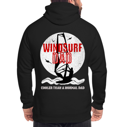 Unisex Bio-Hoodie - windsurf dad - Schwarz