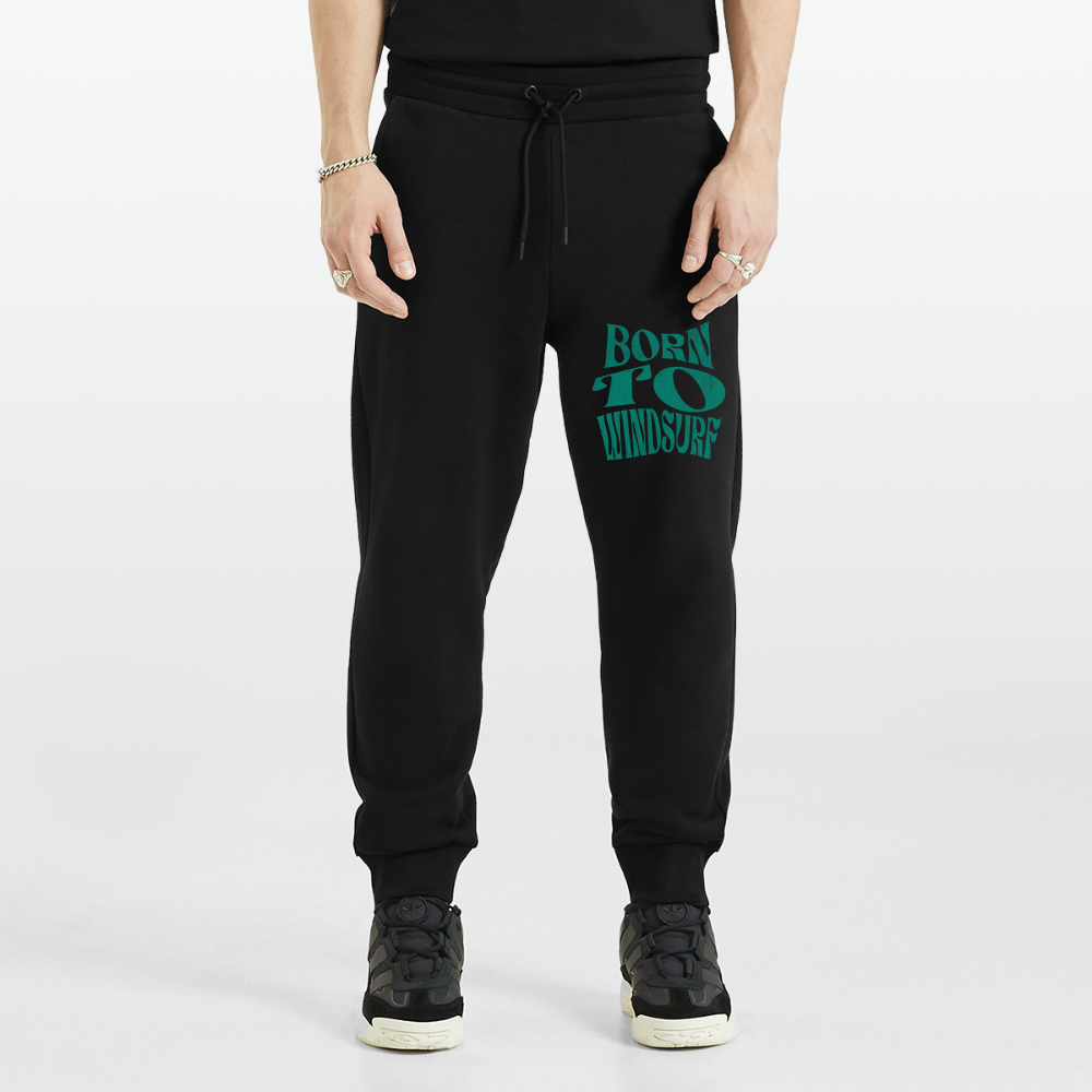 Relaxed Jogginghose Made in EU-born to windsurf- - SOLID BLACK