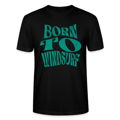 Unisex T-Shirt CRAFTER -born to windsurf- - Schwarz