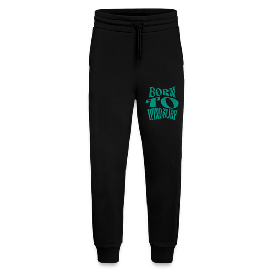 Relaxed Jogginghose -born to windsurf- - SOLID BLACK