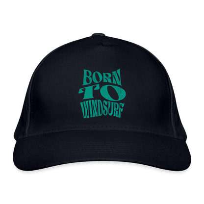 Baseballkappe -born to windsurf- - Navy