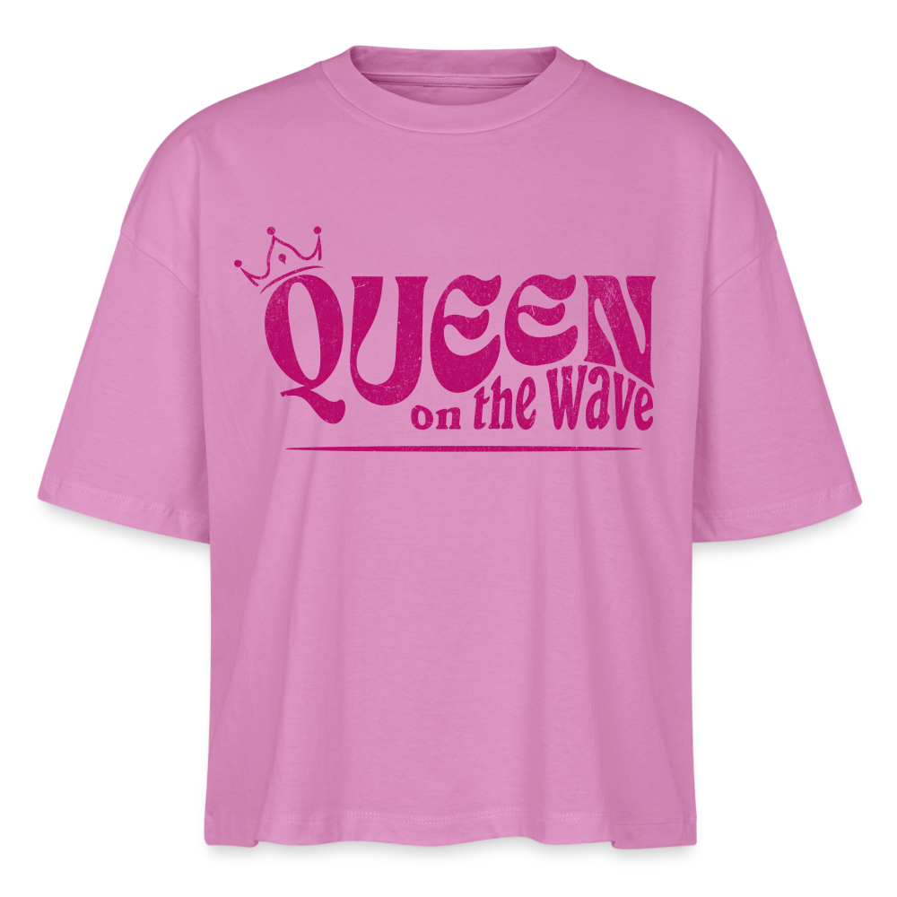 Frauen Boxy Bio-T-Shirt Nova -Queen on the wave- - Pink