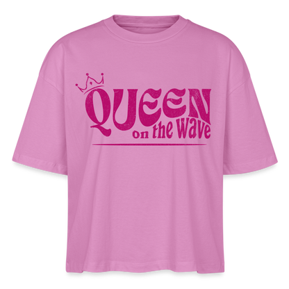 Frauen Boxy Bio-T-Shirt Nova -Queen on the wave- - Pink